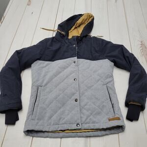Body Glove Ruby quilted colorblock snow jacket coat
